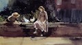Der Hof Wand Realismus Maler Winslow Homer